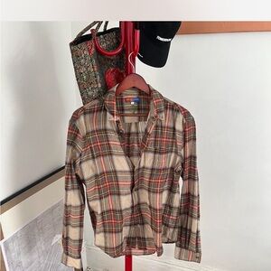 SUPER RARE Opening Ceremony multi-coloured plaid shirt